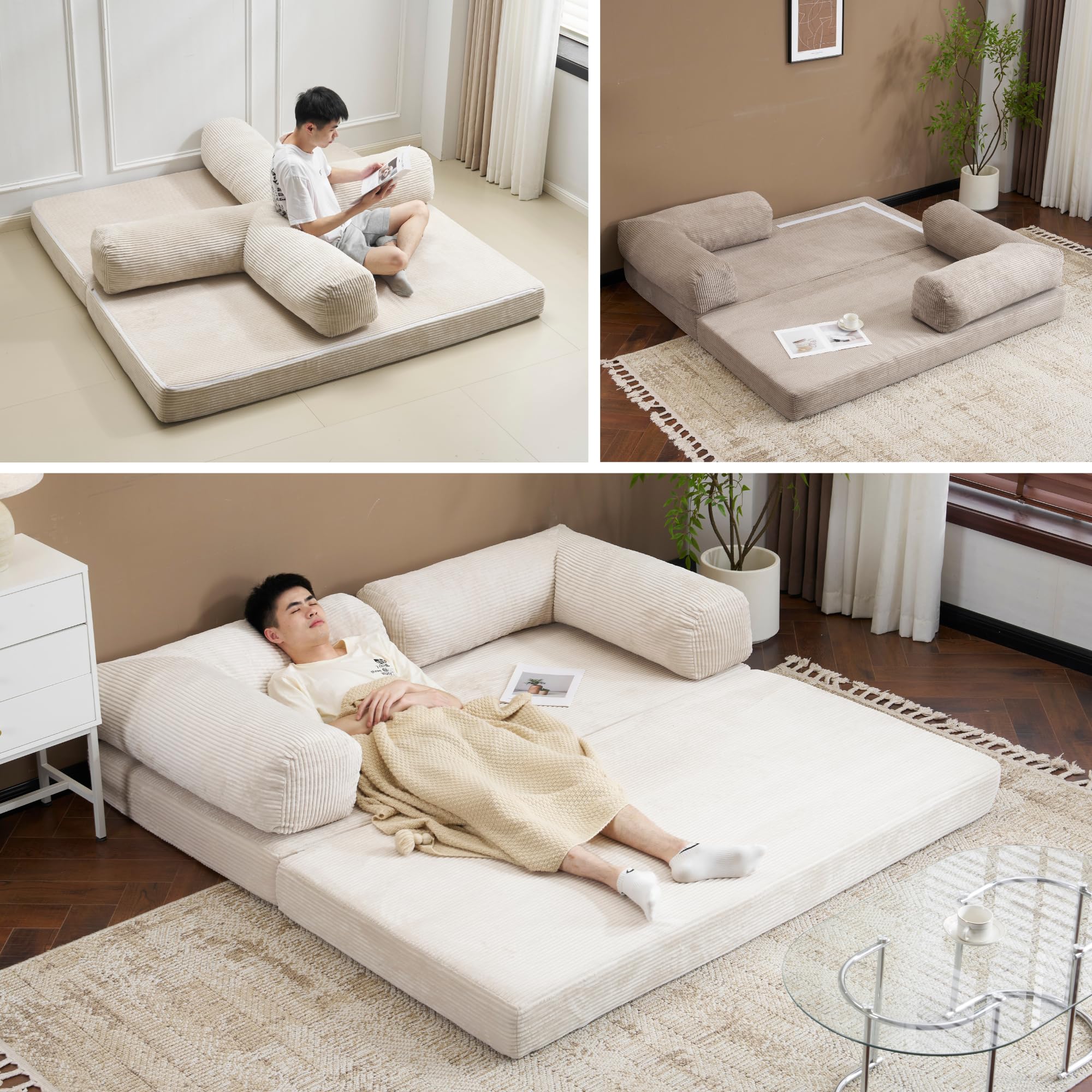 Amazon｜オーエスジェイ(OSJ) 【完成品】 ソファーベッド 二人用